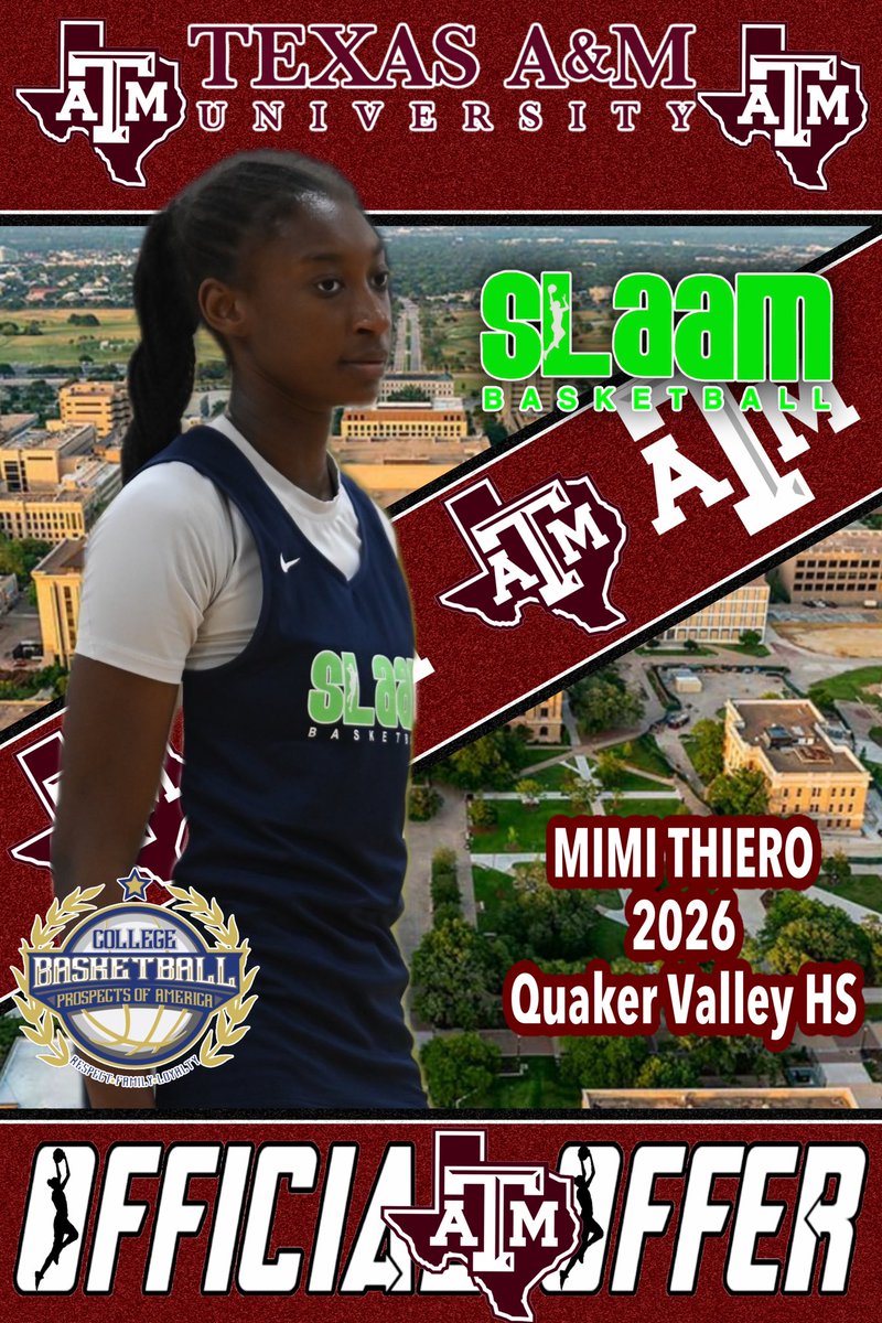 slaambasketball (@slaambasketball) on Twitter photo Huge day for the #SLAAMFam! Congratulations to <a href="/coral_prosser24/">Coral Prosser</a> & <a href="/mimi_thiero/">Mimi Thiero</a> on their opportunities to join <a href="/CoachJoniTaylor/">Joni Taylor</a> <a href="/TAMUCoachNew/">Chelsea Newton</a> & <a href="/AggieWBB/">Texas A&M Women's Basketball</a> !!!
<a href="/prospectsbball/">Prospects Basketball</a> <a href="/slaam2026jamal/">SLAAM 2026 Woodson</a> <a href="/QVBasketball/">Quaker Valley Basketball</a> <a href="/BerlinAthletics/">Berlin Athletics</a> <a href="/SelectEventsBB/">Select Events Basketball</a> πͺπͺπͺ Huge day for the #SLAAMFam! Congratulations to <a href="/coral_prosser24/">Coral Prosser</a> & <a href="/mimi_thiero/">Mimi Thiero</a> on their opportunities to join <a href="/CoachJoniTaylor/">Joni Taylor</a> <a href="/TAMUCoachNew/">Chelsea Newton</a> & <a href="/AggieWBB/">Texas A&M Women's Basketball</a> !!!
<a href="/prospectsbball/">Prospects Basketball</a> <a href="/slaam2026jamal/">SLAAM 2026 Woodson</a> <a href="/QVBasketball/">Quaker Valley Basketball</a> <a href="/BerlinAthletics/">Berlin Athletics</a> <a href="/SelectEventsBB/">Select Events Basketball</a> πͺπͺπͺ