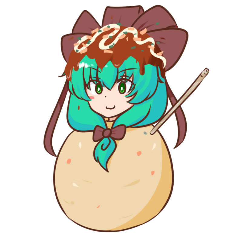 鍵山雛 「ア!たこ焼き雛ちゃんだ!」|いすぃのイラスト