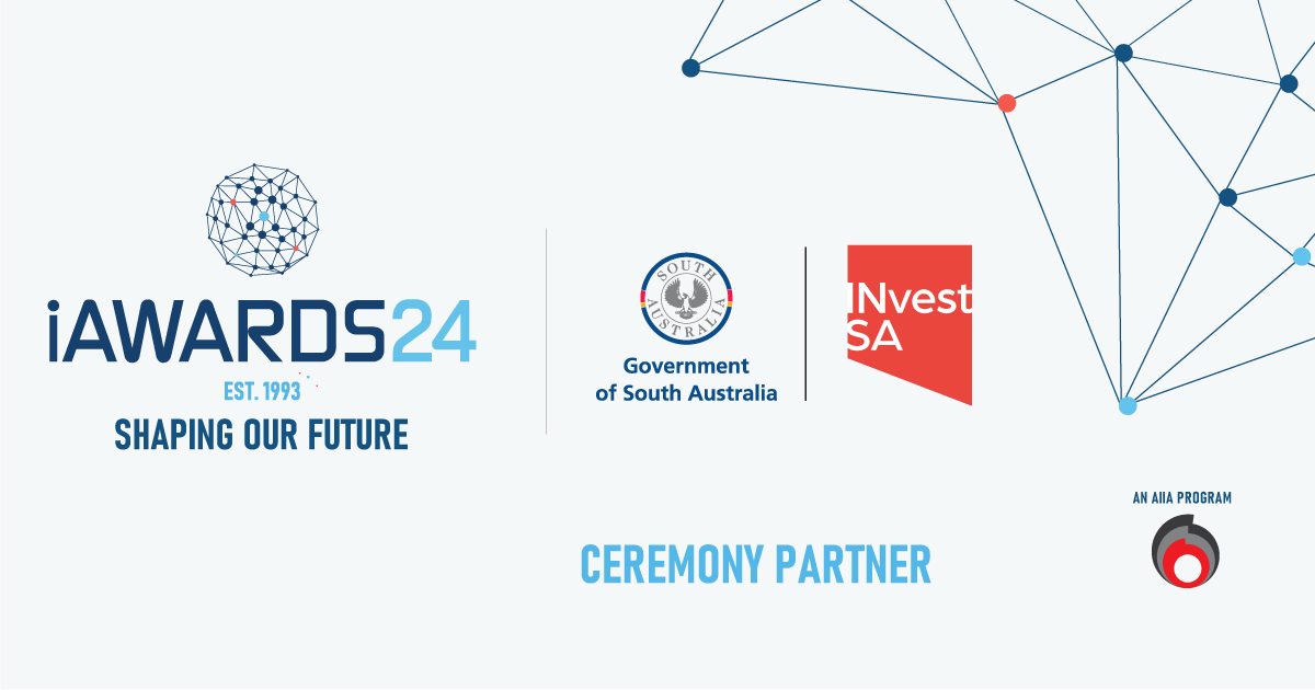 Tomorrow we'll celebrate Australia's brightest innovators at the 2024 iAwards National Ceremony at SkyCity, Adelaide. Thanks to our Ceremony Partner, InvestSA, which is building SA's capability for a technological transformation.

#AIIA #iAwards #innovation