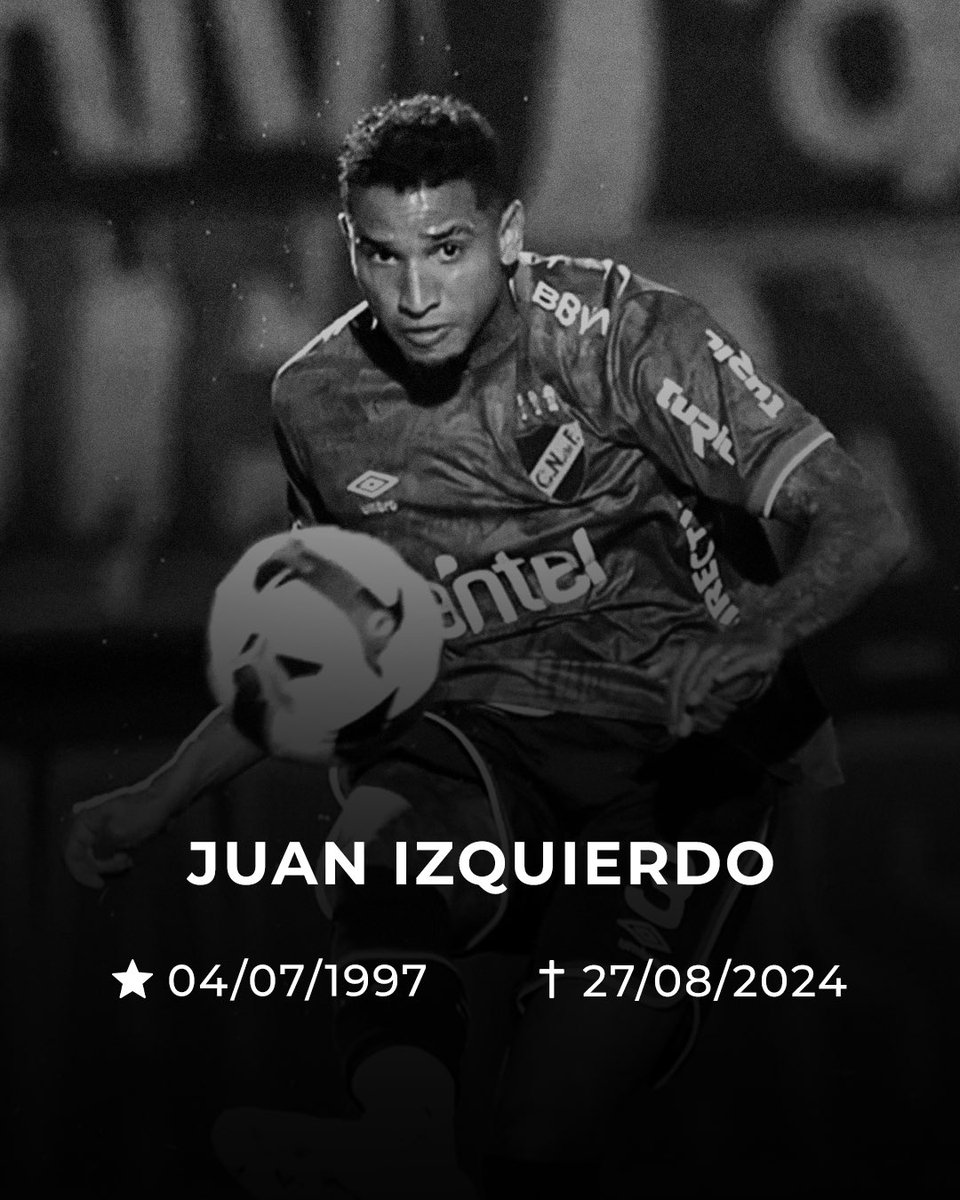 SΓ£o Paulo FC (@saopaulofc) on Twitter photo Vivemos dias de oraΓ§Γ΅es, uniΓ£o e esperanΓ§a, e hoje estamos em profunda tristeza com a notΓcia do falecimento de Juan Izquierdo, atleta do <a href="/Nacional/">Nacional</a>.
Nossas condolΓͺncias aos familiares, amigos, colegas de trabalho, torcedores do Nacional e a todo o povo uruguaio neste momento de Vivemos dias de oraΓ§Γ΅es, uniΓ£o e esperanΓ§a, e hoje estamos em profunda tristeza com a notΓcia do falecimento de Juan Izquierdo, atleta do <a href="/Nacional/">Nacional</a>.
Nossas condolΓͺncias aos familiares, amigos, colegas de trabalho, torcedores do Nacional e a todo o povo uruguaio neste momento de