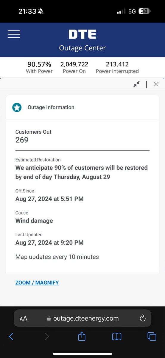 Johnwsmith90's tweet photo. @DTE_Energy Seriously?! All from a gust of wind!? https://t.co/hEOEE25Tkr