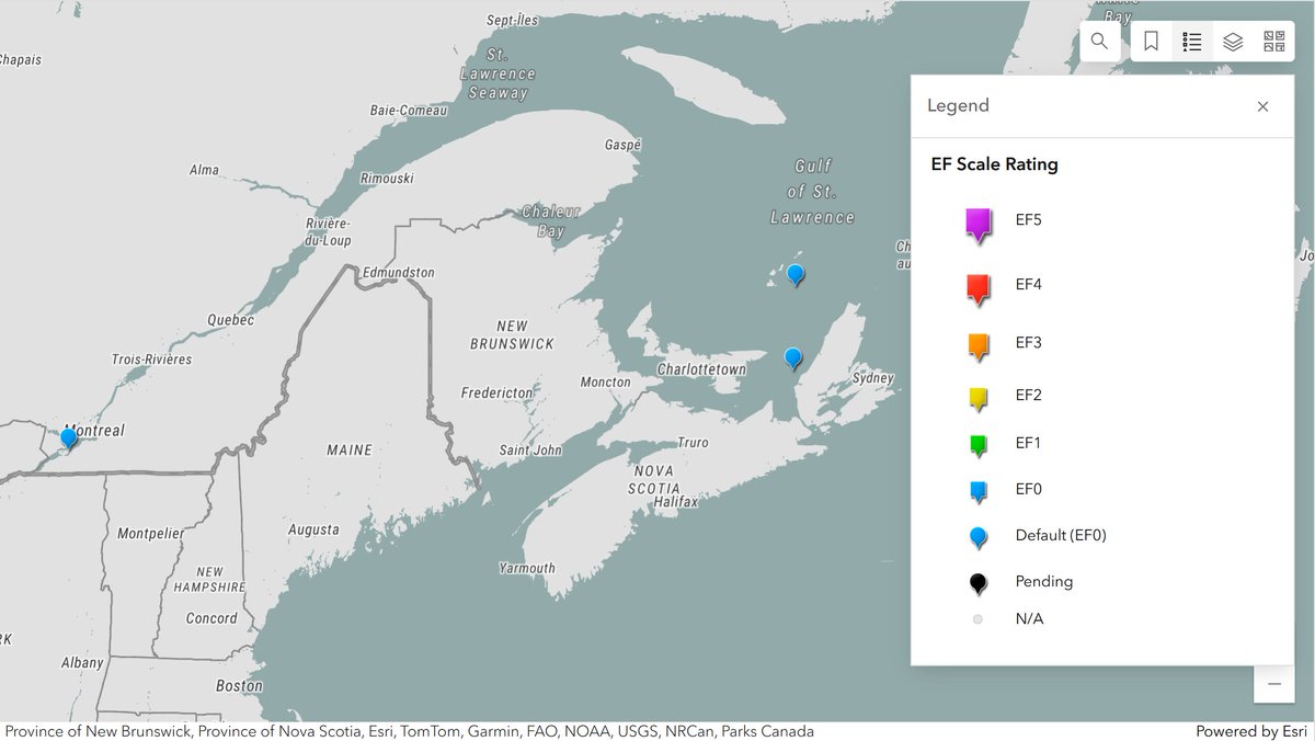 westernuNTP's tweet image. The NTP has confirmed 3 waterspouts. On Aug 23, 2 occurred over the Gulf of St. Lawrence - near Les Îles-de-la-Madeleine, QC and near Inverness, NS. On Aug 25, one developed over Lake of Two Mountains near Vaudreuil-Dorion, QC.

Details: uwo.ca/ntp/blog/2024/…

#meteoQC #NSstorm