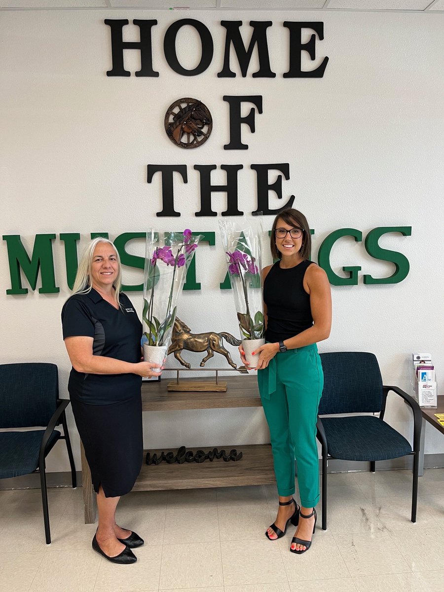Please help us in congratulating our TOY, Lauren Ayala, and our SPOY, Magda Garay! We are so proud of you both. Thank you for all you do for our Mustang community! <a href="/OCPSnews/">ocpsnews</a>  <a href="/DrRahim_Jones/">Dr. Rahim Jones</a>