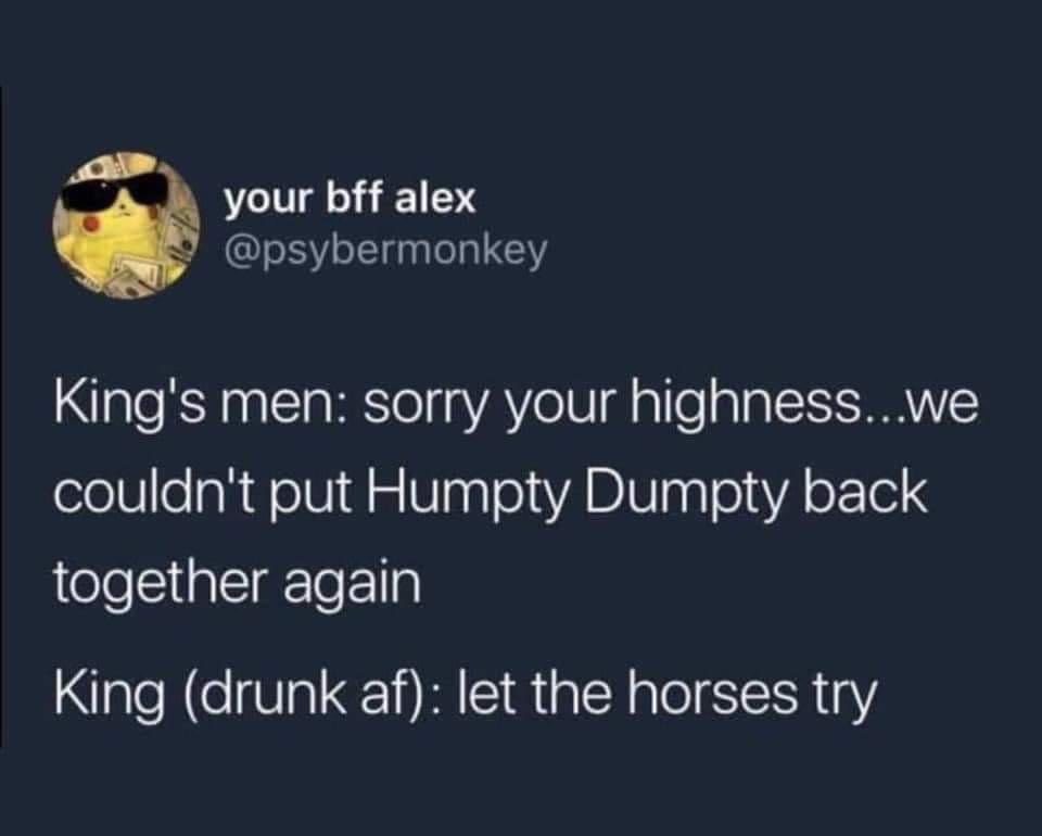 I laughed so loud the pets scowled at me 💀💀💀