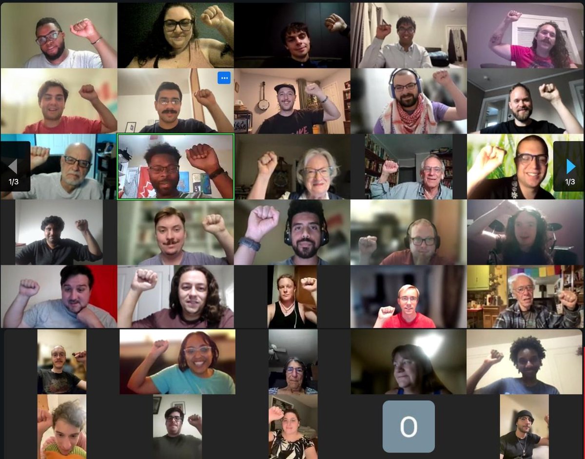 Comrades from across the country joined us tonight for a launch call for Workers Deserve More, our 2024 Program. We talked about building a genuine alternative to the two-party system in our workplaces, our neighborhoods, and beyond! 2024.dsausa.org