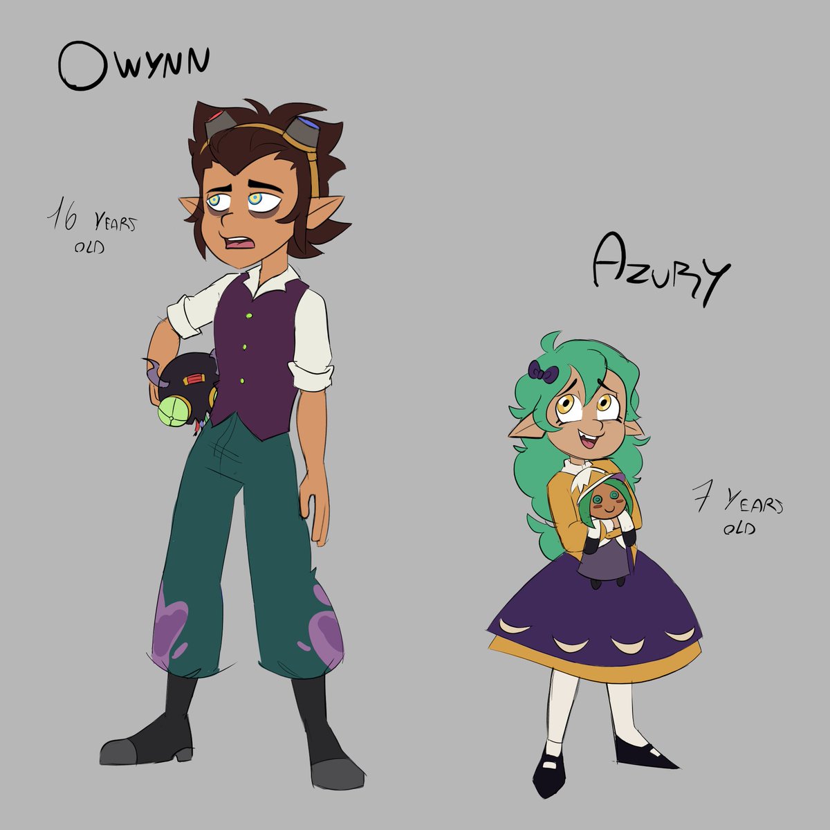 SleralyMoon's tweet photo. Here are some designs I've been doing for Kinter's children, Lumity and Gustholomule from Toh Esquizo AU.
I know I haven't officially introduced Luz in Esquizo AU, but in short: she's a witch and met Amity in her adulthood.
#TohEsquizoAu #Kinter #Lumity #Gustholomule #Fankid https://t.co/ypWUUw8DTo