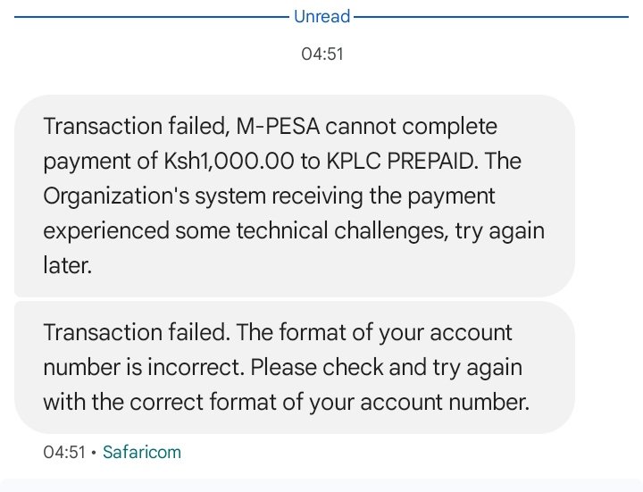 paps_steve's tweet photo. @KenyaPower @KenyaPower_Care Updated kitambo but right now I'm experiencing this. The lights are about to go off and the kids need to prepare for school. Customer service agents busy, I've been calling for ages https://t.co/nfRtbLZc5s