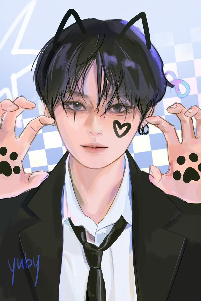 #LeeKnow #리노 #Straykidsfanart #skzfanart
你知道的，一只猫能有什么坏心思