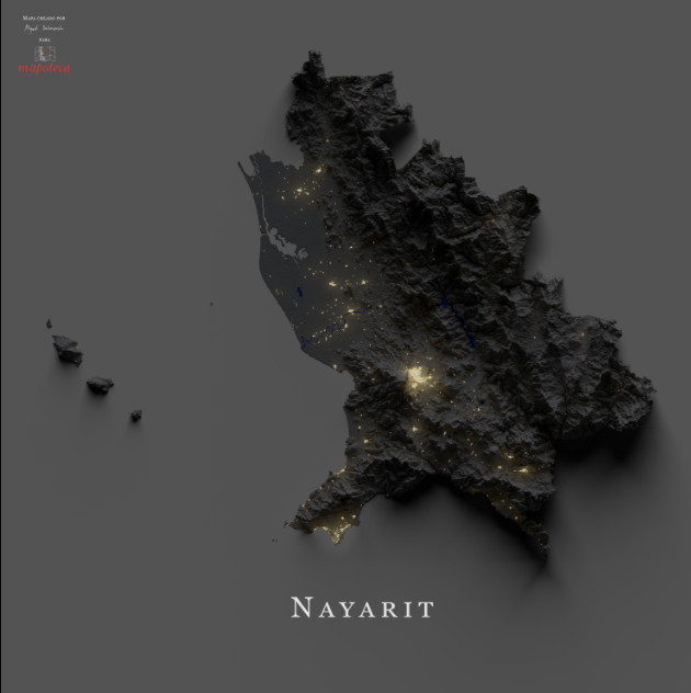 mapoteca_mx's tweet photo. 18. #NAYARIT en #poprelief 

Qué bonita geografía tiene Nayarit y esta técnica permite apreciarla muy bien. O ¿será que le tengo mucho cariño al estado?

Vamos a ver detalles, entre ellos Buckingham, Nayarit  ⬇️ https://t.co/QeYV3by1eT