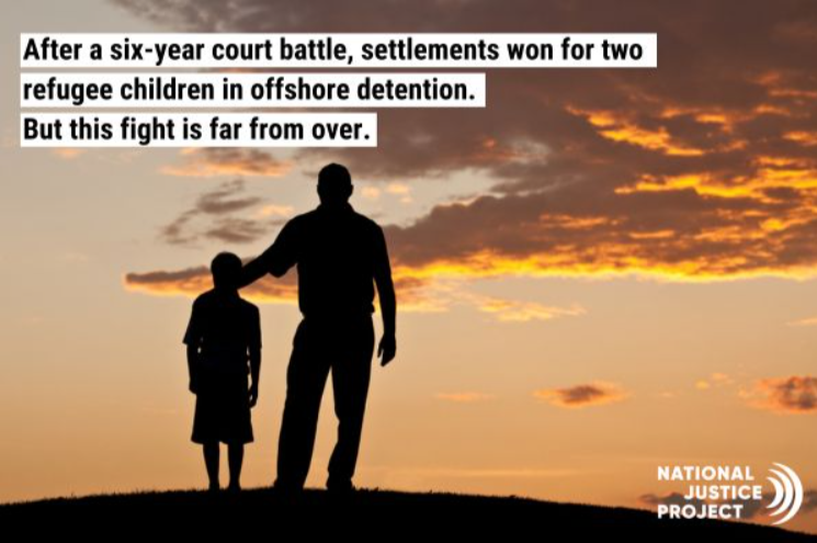 NJP_Au's tweet photo. After a six-year court battle, the National Justice Project has secured settlements for two refugee children in offshore detention.
But this fight is far from over!
Read more:
https://t.co/oMLMCj1FZZ
#offshoredetention #refugee #justice #auspol https://t.co/keuKVk6O8e