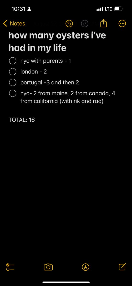 doubled my oyster count tonight