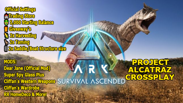 AlcatrazServers's tweet photo. 🔥Project Alcatraz Ark Survival Ascended PVE Server    Discord - https://t.co/SJF8pcZiC1 

#ProjectAlcatraz #ARKSurvivalAscended #DayZ https://t.co/yqKKB20Z5A