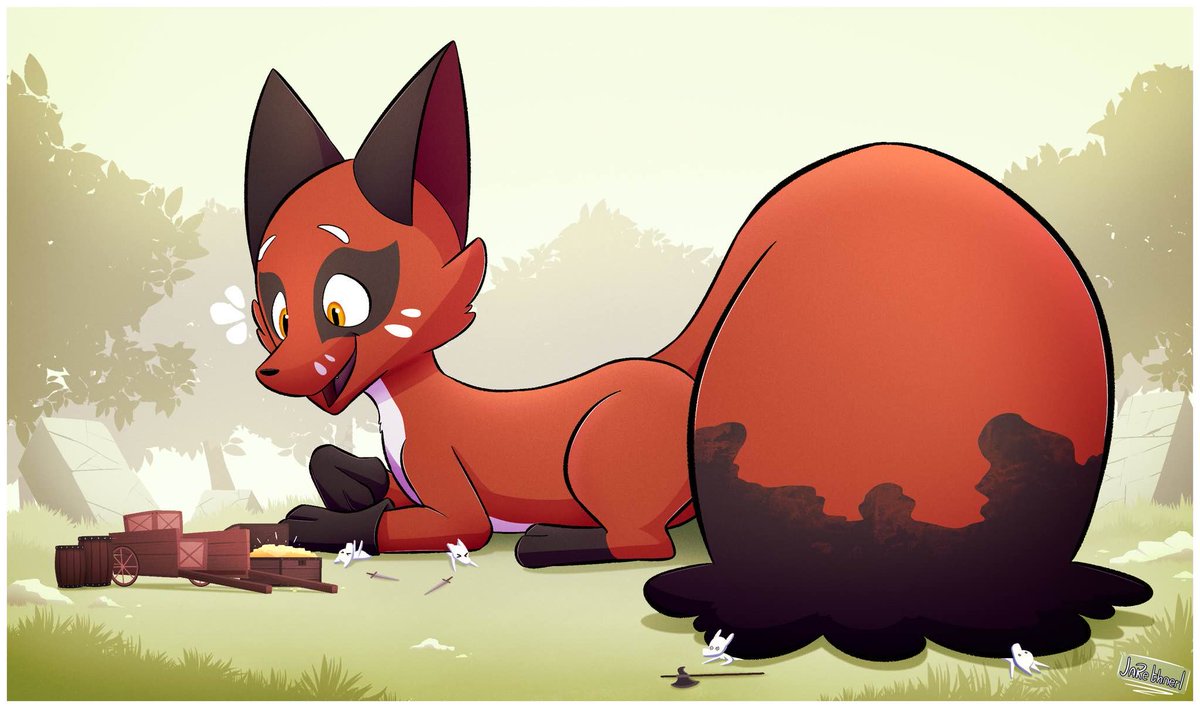 SolaceLunis's tweet photo. Youre gonna need more guys if youre going pass through Nickit country with a wagon full of goodies!
🎨: Big cutie Nickit drawn by @Jarethnerl they do beautiful stuffs and should get more attention~
#thievulweek #nickitday https://t.co/49VFXdjz5x