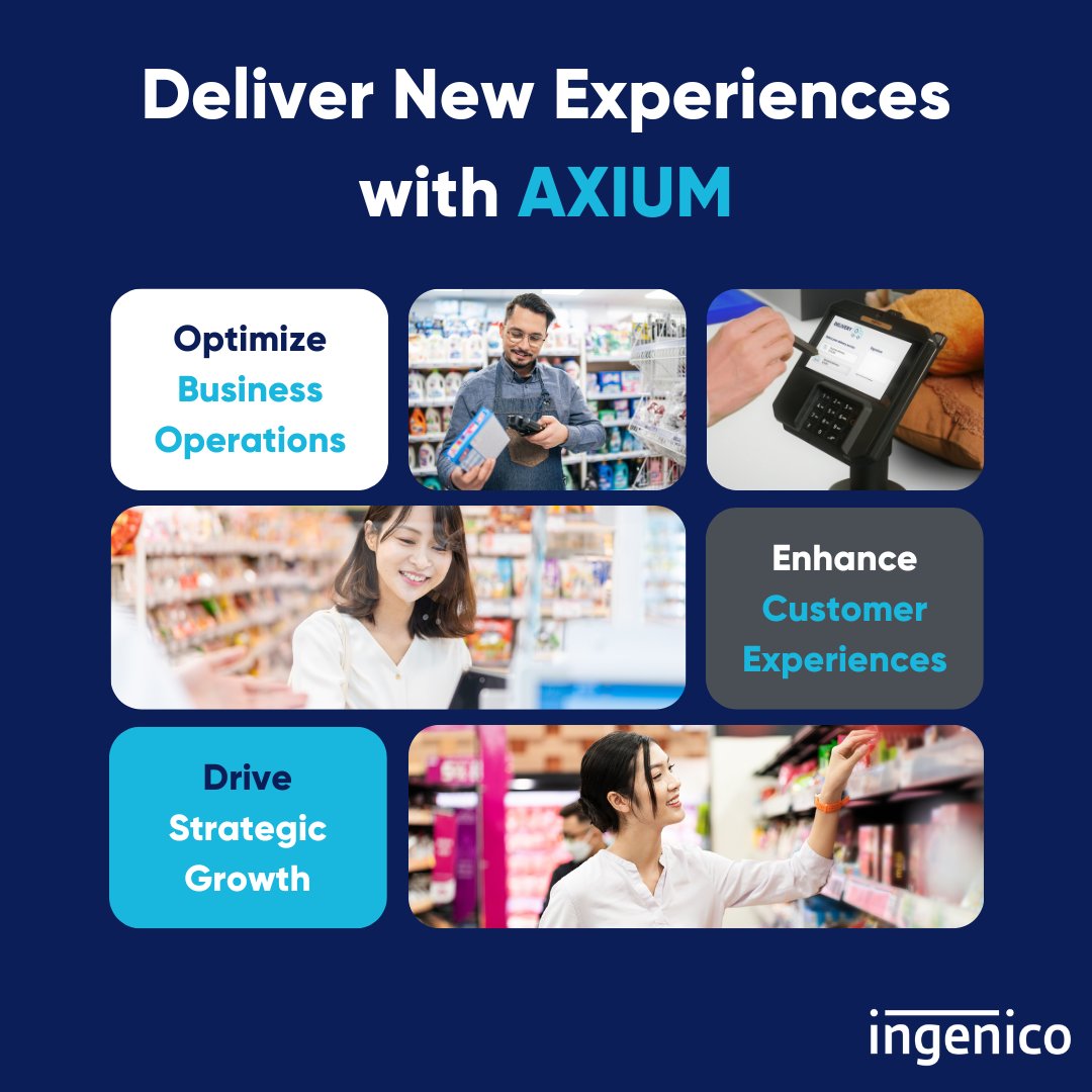 ingenico's tweet image. 45% of #largeretailers are prioritizing enhanced #customerexperiences in the next 5 years. 

Discover how #AXIUM can help you achieve this with its consistent, #innovative #platform that drive #growth and #efficiency.

#PartnerofChoice #MovingCommerceForward