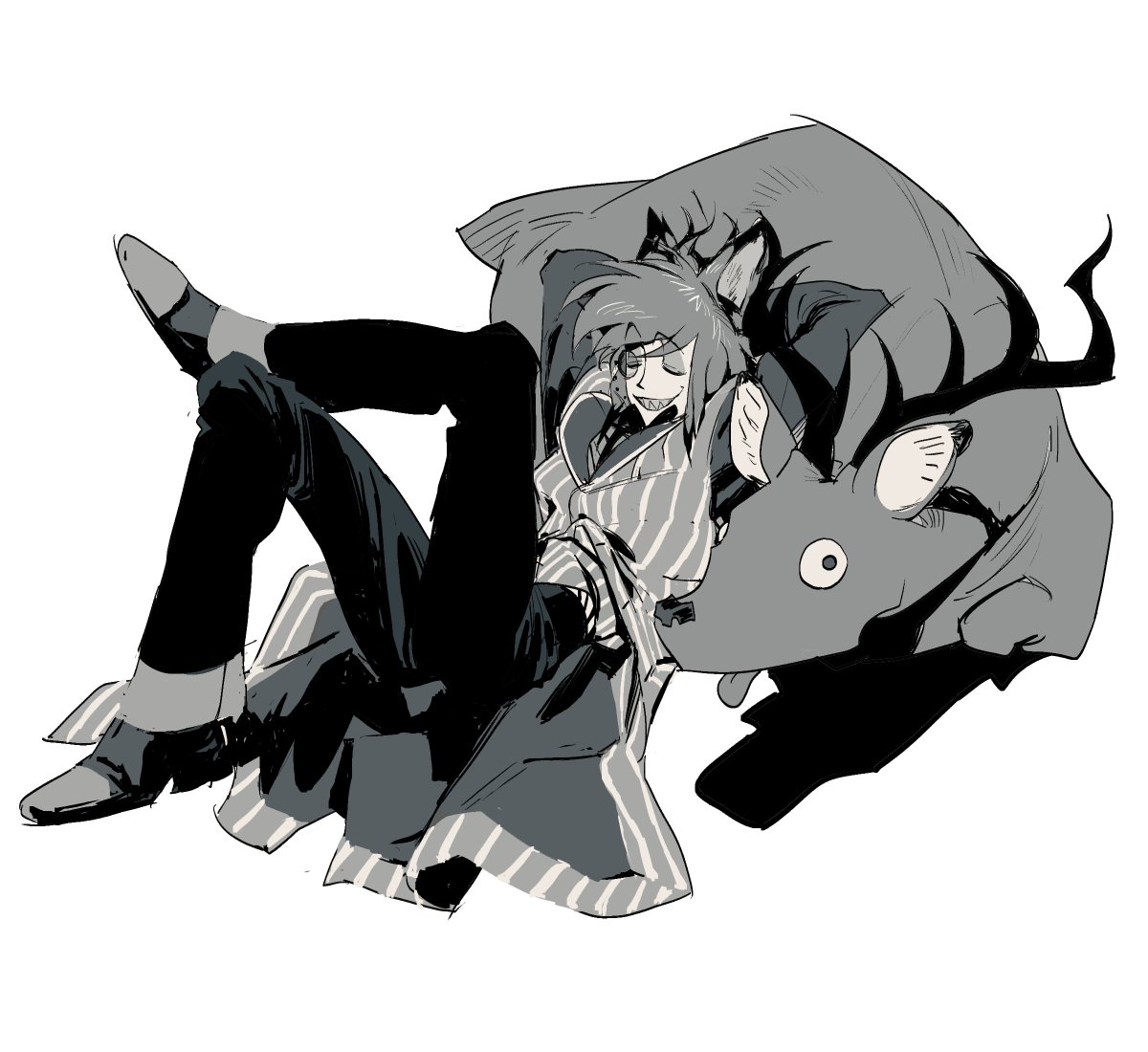 #HazbinHotelAlastor 
🦌