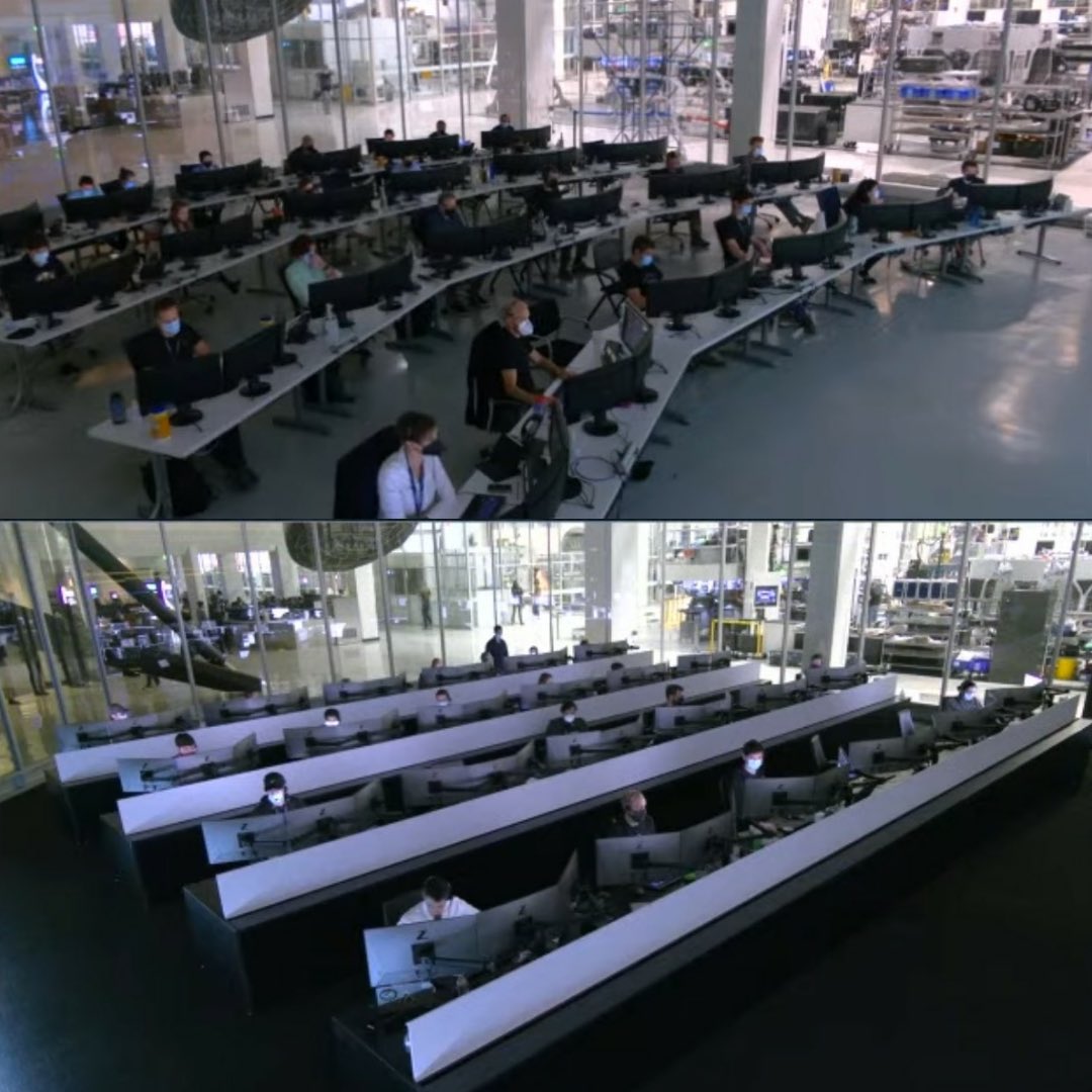 DaveBlass's tweet image. Counter proposal.  Let&apos;s make Space X look a bit more like Star Trek.  Seriously my dude.  I am here to help.  

I would get fired if this is what my control room looked like.  Let me do my thing.