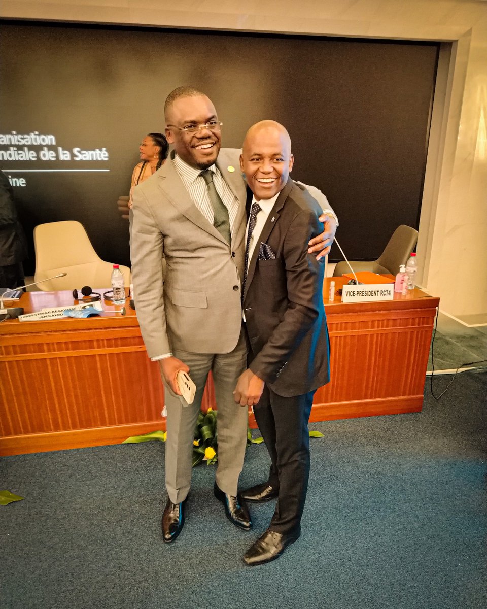 Dr Jean Kaseya (@dr_jeankaseya) on Twitter photo Congrats to my brother, <a href="/DocFaustine/">Faustine Ndugulile</a>, on your election as <a href="/WHOAFRO/">WHO African Region</a> Regional Director. The <a href="/AfricaCDC/">Africa CDC</a> family and I are here to support you. Together, we’ll strengthen health across Africa and global security. 🌍👏
#GlobalHealth #Collaboration #Leadership Congrats to my brother, <a href="/DocFaustine/">Faustine Ndugulile</a>, on your election as <a href="/WHOAFRO/">WHO African Region</a> Regional Director. The <a href="/AfricaCDC/">Africa CDC</a> family and I are here to support you. Together, we’ll strengthen health across Africa and global security. 🌍👏
#GlobalHealth #Collaboration #Leadership