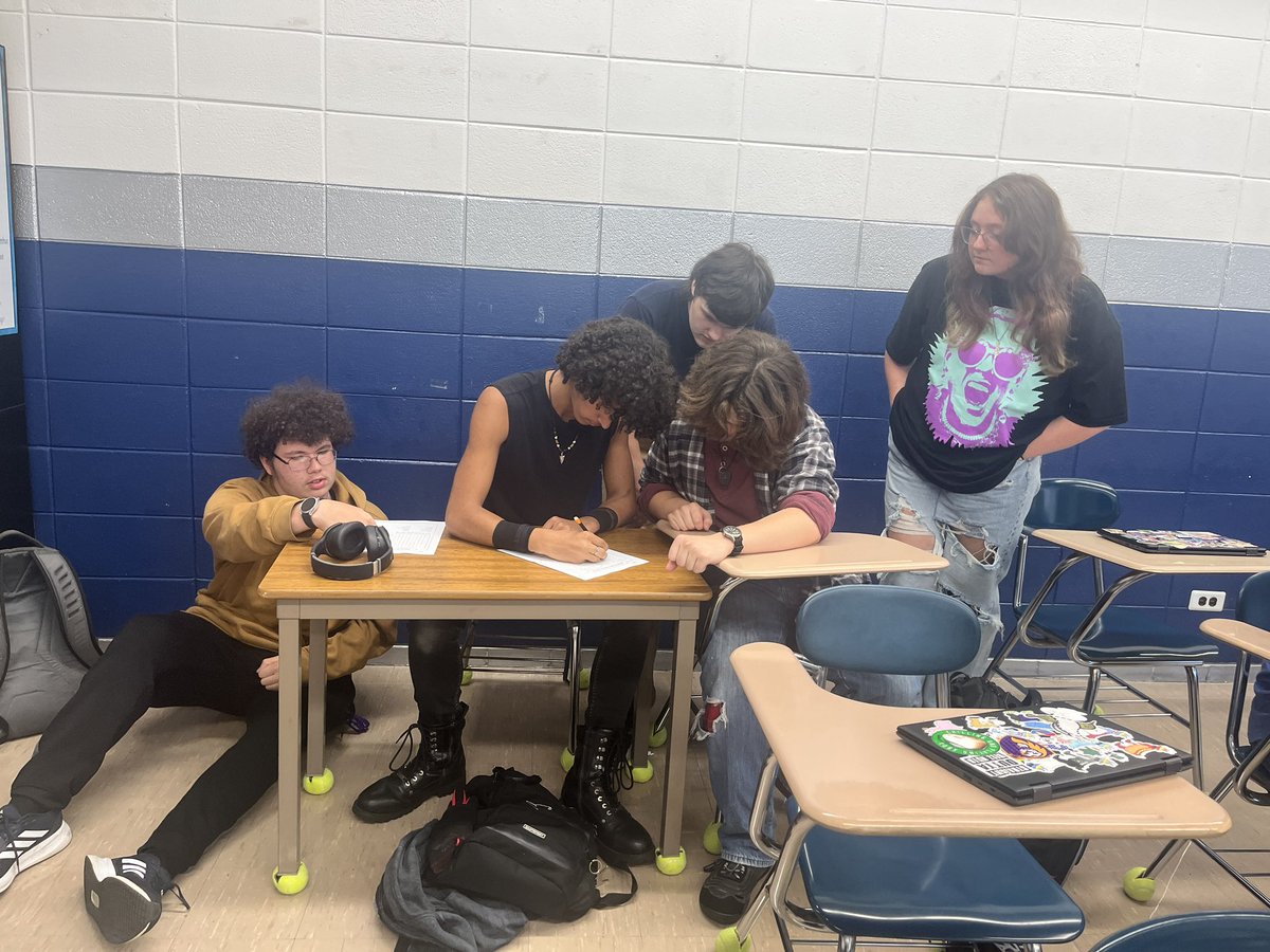 Steph_Sukow's tweet photo. Minute to win it challenges are fun and collaborative! This week Ss complete a word search on the Hero’s Journey #theyrock https://t.co/B9ztUnYTH9