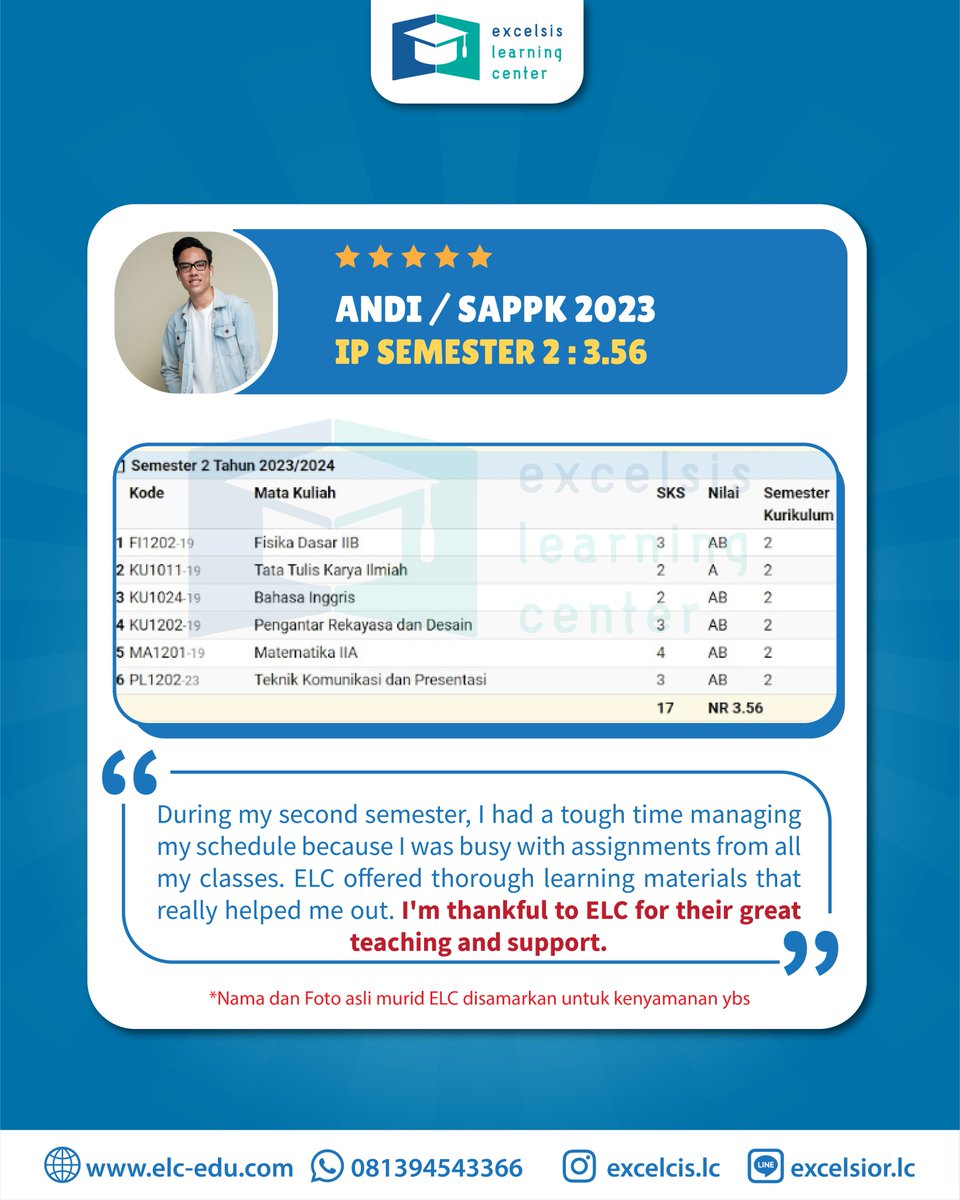 excelsislc's tweet image. 📢OPEN CLASS SAPPK OFFLINE 📢

✅SAPPK Berenam : 1.770.000 2X Pertemuan/Minggu
✅SAPPK Ber-10 : 1.890.000 3X Pertemuan/Minggu

[KELAS DIMULAI SEPTEMBER 2024]

#institutteknologibandung #itb #tpbitb #bimbeltpb #bimbeltpbitb #sappk #sappkitb