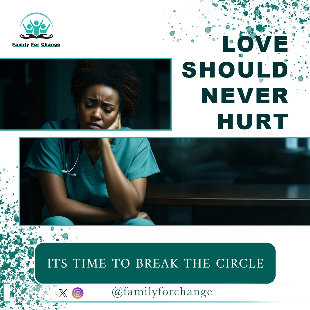 familyforchange's tweet photo. Break the circle , break the silence, love should never hurt 😞. 

Let’s stop #gbv Gender Based Violence https://t.co/ybzA0X1CSg