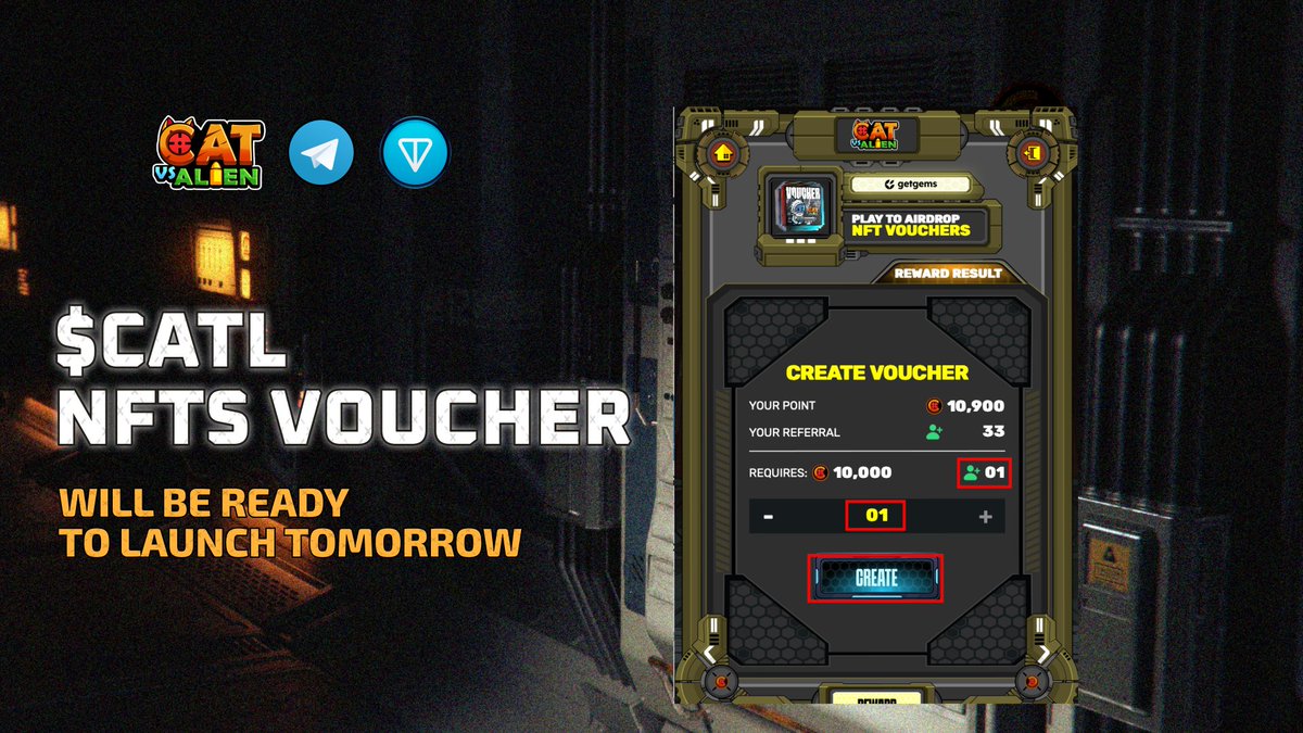 ⚠Attention Mewners❗

✨We're excited to inform you that $CATL NFTs Voucher feature will be ready to launch tomorrow. 

🖥For more details, please check the link provided in the document available here (docs.google.com/document/d/1Bo…)

➡ Official start time: 7 AM UTC on August 29th.