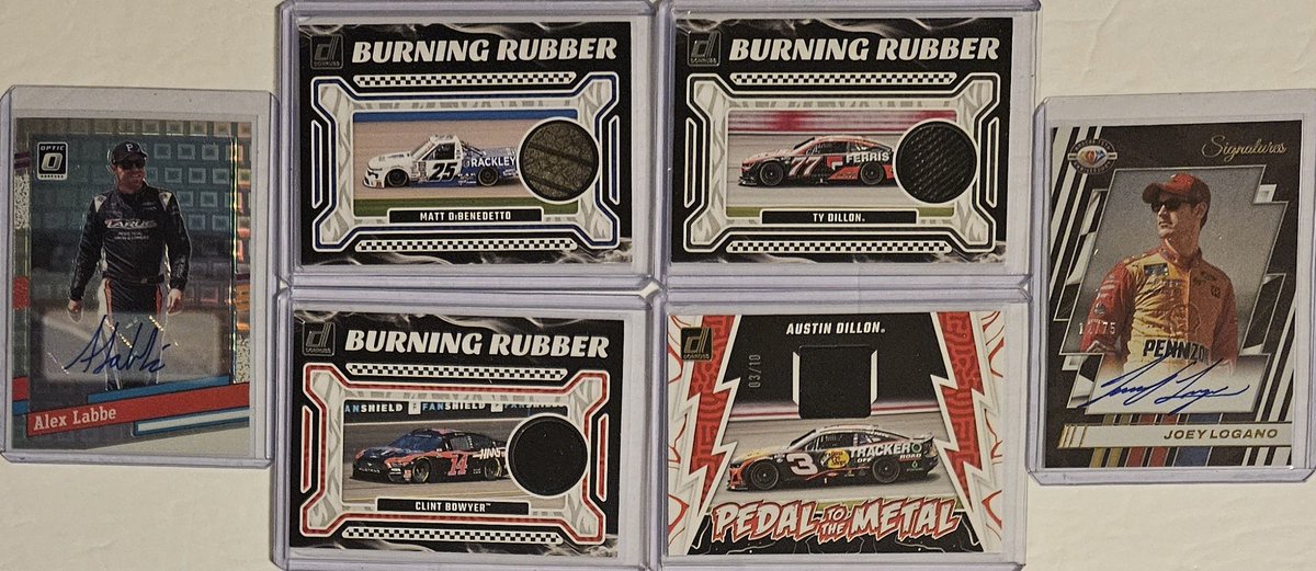 3bangerbreaks's tweet photo. #Hits from 2024 #Panini #Donruss #Racing #Hobby #Box #Break
#TBBCrew #Nascar #TBBCrewElite
#JoeyLogano #AlexLabbe #Autographs #MattDiBenedetto #TyDillon #ClintBowyer #AustinDillon #Memorabilia #Cards #JeffGordon #DaleEarnhardtJr #ChaseElliott #TonyStewart #DennyHamlin #KylePetty https://t.co/1cLV70F6vI