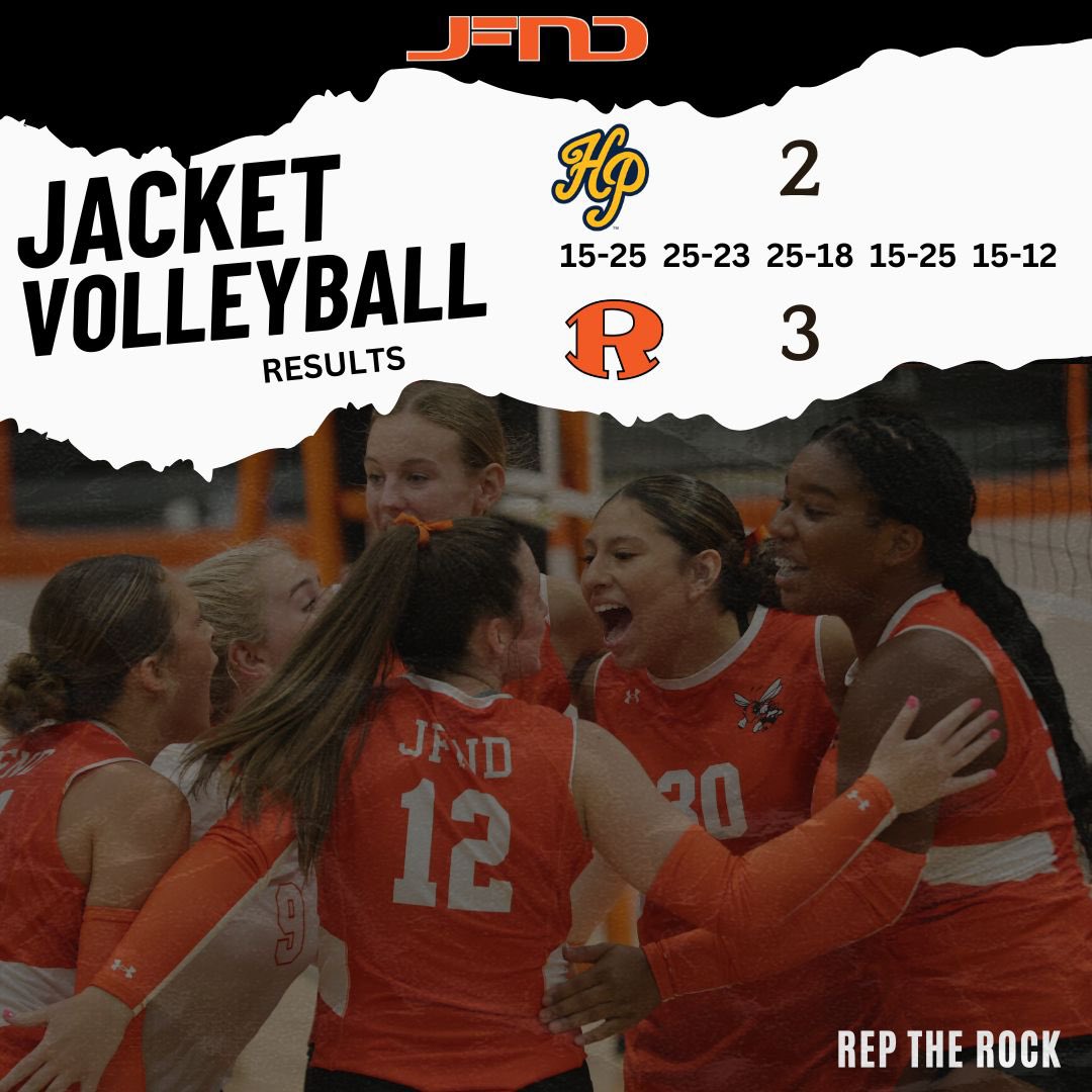A thrilling 5 set win tonite for the Jackets over Highland Park !  #jfnd #reptherock