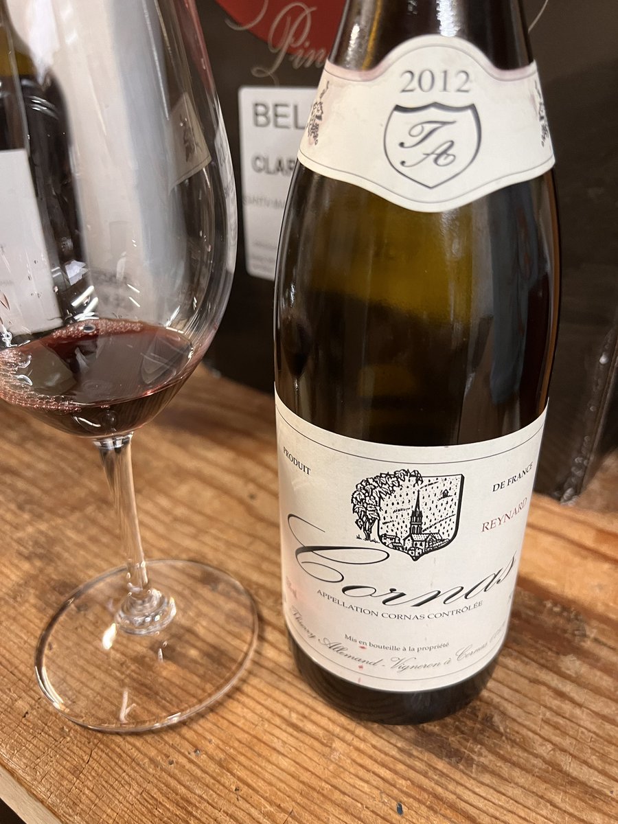 First time tasting Coche-Dury, thanks to our French buyer, Gary. Beautiful wine. Richness and lightness altogether now. <a href="/mrhitime/">Mr. Hi-Time</a> 
And then there was this lovely Cornas from Allemand. Sensational! ❤️❤️❤️