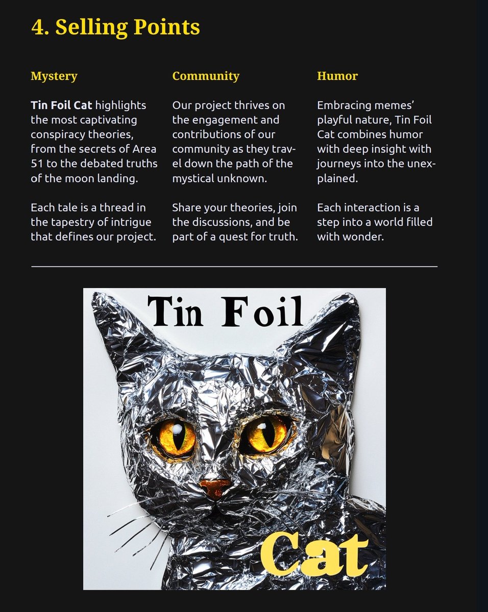 PiffyBetz's tweet photo. @TinFoilCatToken #TINFOILCAT orchestrates the conspiracies that we theory 😎 https://t.co/86k4xAU2kE