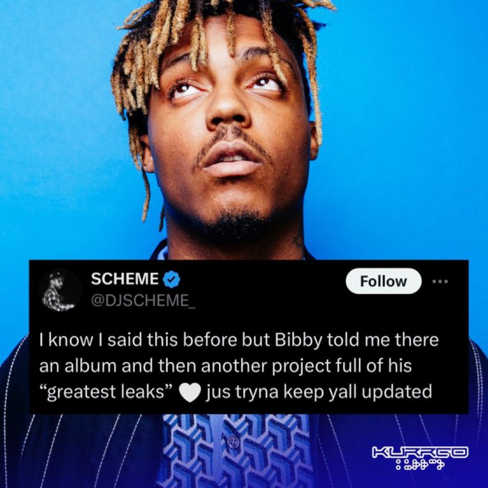 Real1of1TV's tweet photo. DJ Scheme Says Two New Posthumous Juice WRLD Projects Are On The Way, One Album & One Project Full Of “Greatest Leaks” #DJScheme #JuiceWRLD https://t.co/9LkRuQrK8w