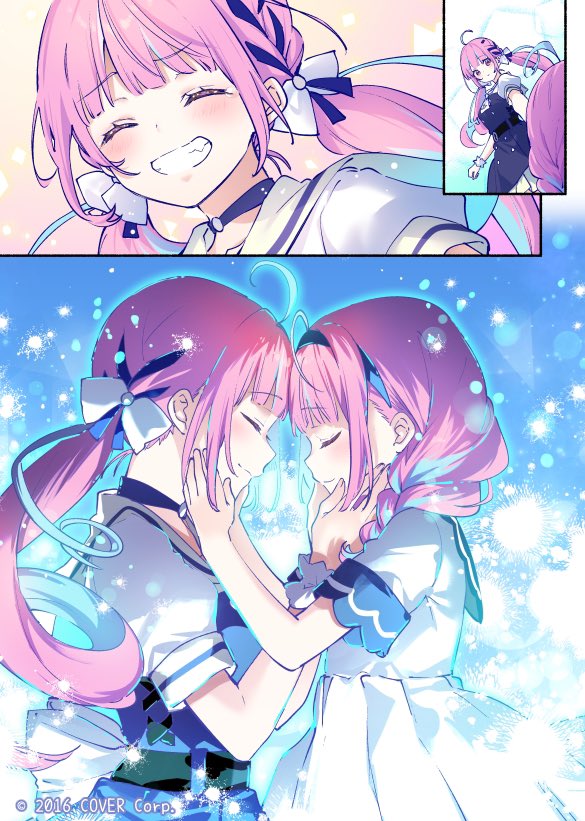 湊あくあ「『未だ、青い』全ページ漫画形式で描いています。あくあちゃんに確認を取りつつ、歌詞」|りいちゅ❄️アニメ化！ひきこまり②巻1月25発売のイラスト