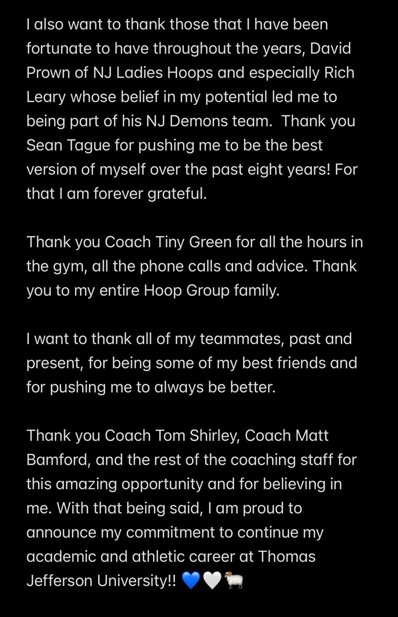 Michelle Steele (@msteele_usa) on Twitter photo Excited to announce my commitment to Thomas Jefferson University!! Go Rams!! 💙🤍🐏 <a href="/Jefferson_WBB/">Jefferson Women's Basketball</a> Excited to announce my commitment to Thomas Jefferson University!! Go Rams!! 💙🤍🐏 <a href="/Jefferson_WBB/">Jefferson Women's Basketball</a>