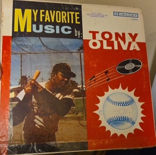 Ultimate Twins Fan (@devlin_clark84) on Twitter photo Did you know? There is a 33LP with a bunch of <a href="/TonyOliva6/">Tony Oliva</a>'s favorite songs? They don't come on the market alot so when I saw this years ago, I knew I had to buy it. Might have to get this signed someday. Did you know? There is a 33LP with a bunch of <a href="/TonyOliva6/">Tony Oliva</a>'s favorite songs? They don't come on the market alot so when I saw this years ago, I knew I had to buy it. Might have to get this signed someday.