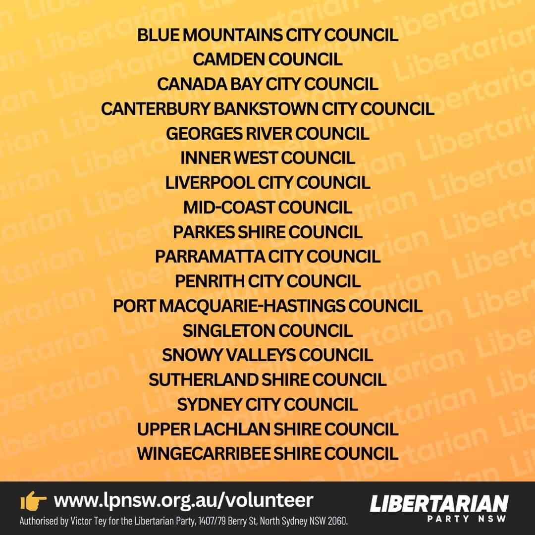 Real_King_Elvis's tweet image. 📣 Volunteer to help Libertarians get elected! 📣

We need volunteer helpers for the upcoming Council Elections! Can you help?

If you'd like to be part of the team to help get @LibertariansNSW elected, please register at: lpnsw.org.au/volunteer

#CouncilElections #Libertarians