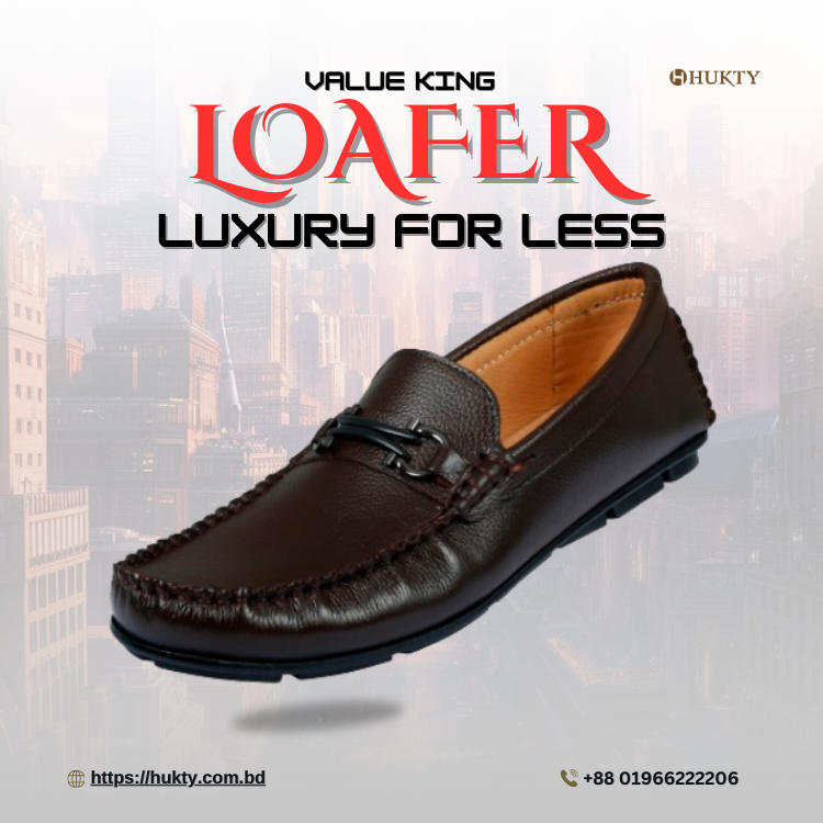 hukty2010's tweet image. Elevate your everyday style with our Value King Loafers. Experience premium quality at an unbeatable price. Walk in comfort, step in confidence. #HUKTY #ValueKing #StepUpInStyle