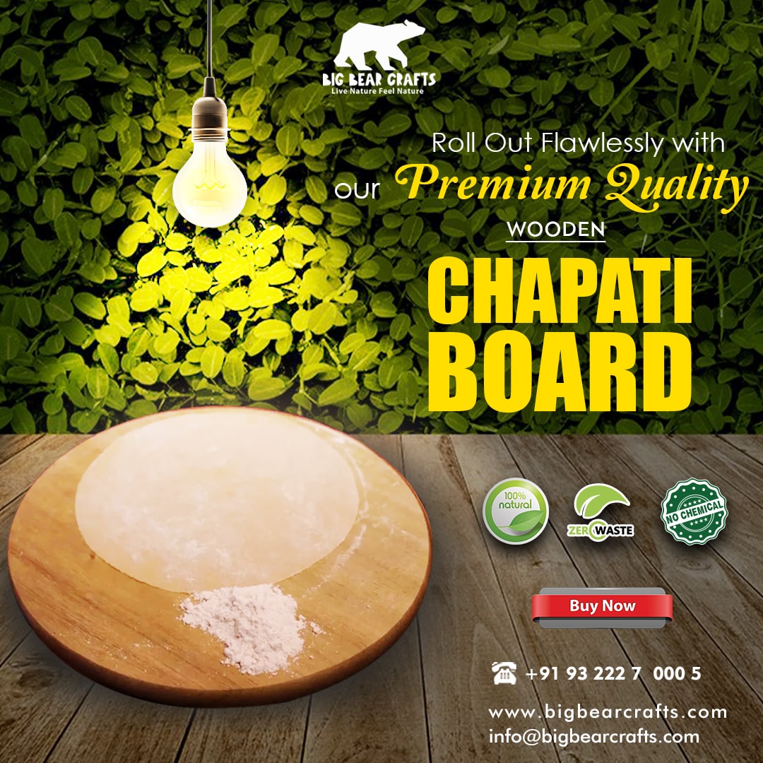 bigbearcrafts's tweet image. Learn about the health advantages of our natural, environmentally friendly, and chemical-free wooden chapathi board from bigbearcrafts.com

#WoodenChapathiBoard #ChappathiBoard #CoconutShellProducts #LiveNature #EcoFriendly  #SustainableLiving #HandcraftedProducts