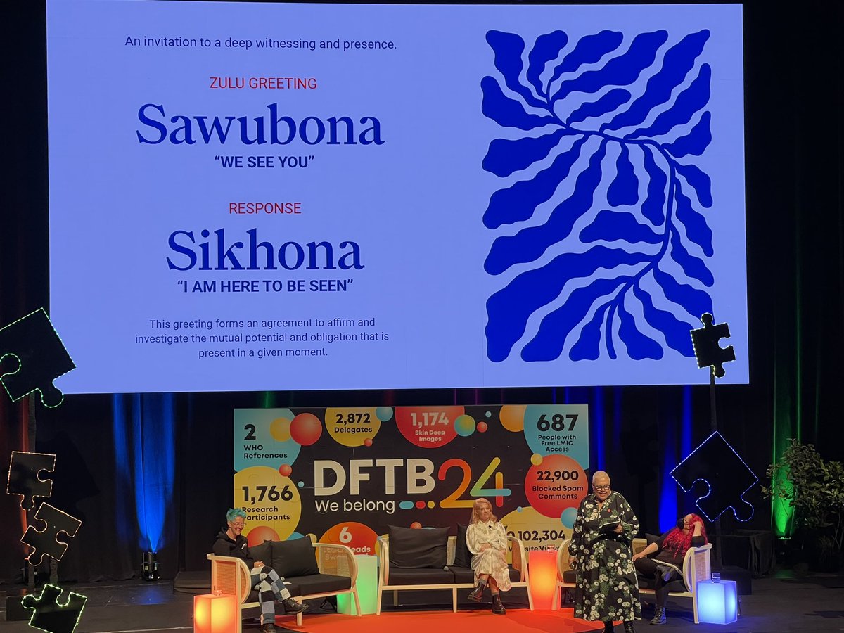 Kat Priddis (@kls_kat) on Twitter photo By telling ourselves stories about people, it reminds us of who they are, it stops us from ‘othering’ them.
We are not just one thing.
💛I see you for who you are💛
💙I am here to show up big💙
<a href="/FreerMary/">Mary Freer (she/they)</a> closes out #dftb24
We Belong. By telling ourselves stories about people, it reminds us of who they are, it stops us from ‘othering’ them.
We are not just one thing.
💛I see you for who you are💛
💙I am here to show up big💙
<a href="/FreerMary/">Mary Freer (she/they)</a> closes out #dftb24
We Belong.