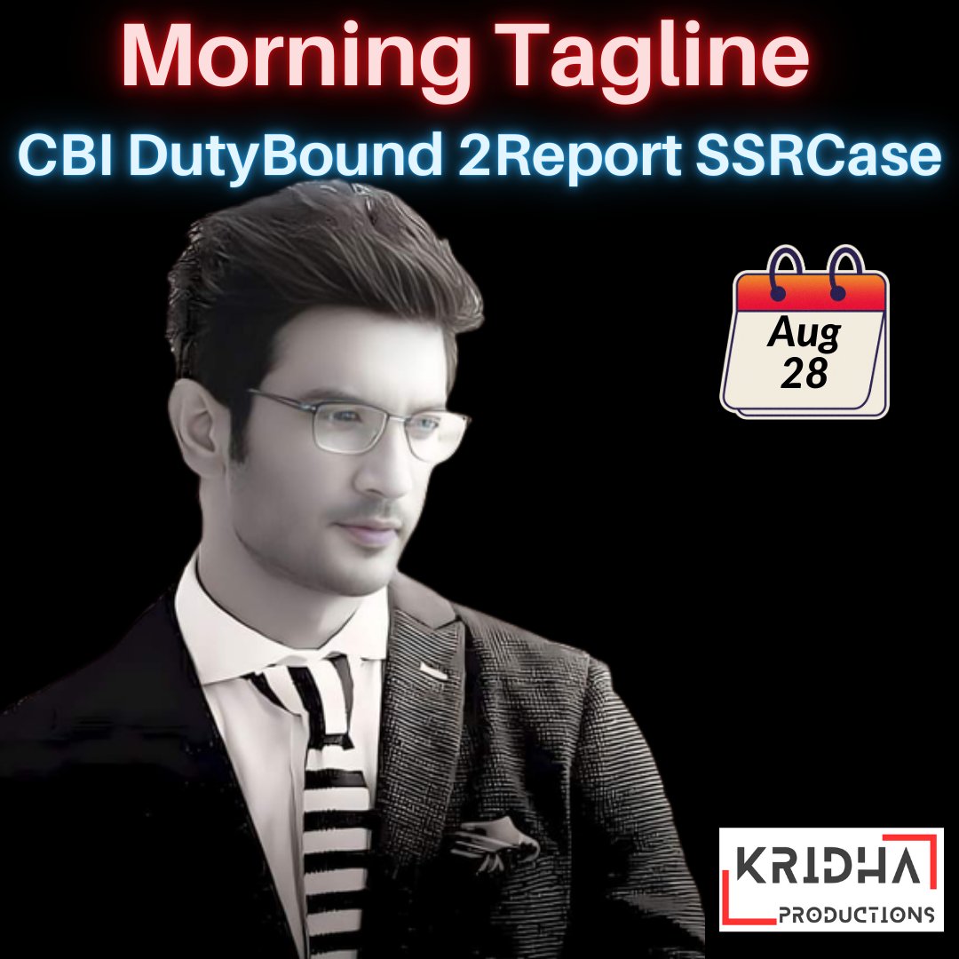 We Want Justice
#FightForSushantSinghRajput
#JusticeForSushantSinghRajput
CBI DutyBound 2Report SSRCase