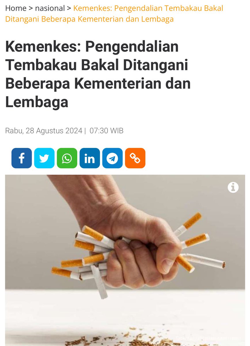 Kementerian-kementerian di Indonesia bekerja sama untuk menghancurkan kretek. Mereka memang ada maksud untuk mematikan hajat hidup banyak orang. Miris😠