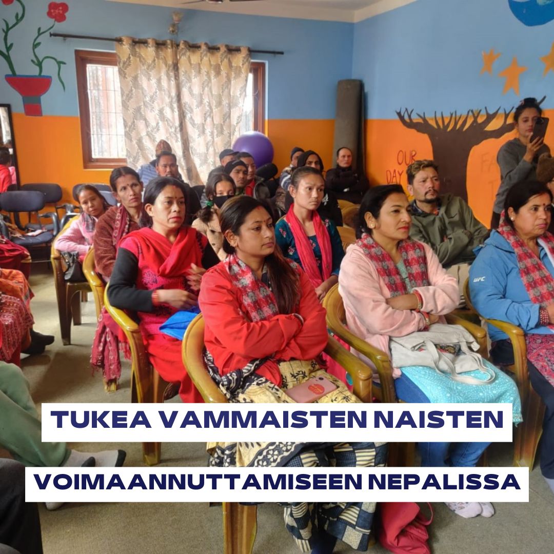 Nepalin  Vammaisten Naisten järjestö (NDWS) on Nepalin ensimmäinen naisten  johtama vammaisjärjestö, perustettu vammaisten naisten toimesta 1994. Abilis on tukenut järjestöä. 
👇
instagram.com/p/C_M0pXcN2C3/… 

#Abilis #Nepal #vammaisetnaiset #projektirahoitus #vammaistenoikeudet