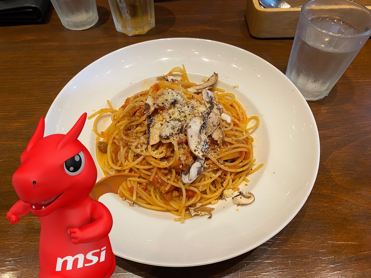本日のMSIランチ
🍄🍝 https://t.co/fj4gHOBbsA