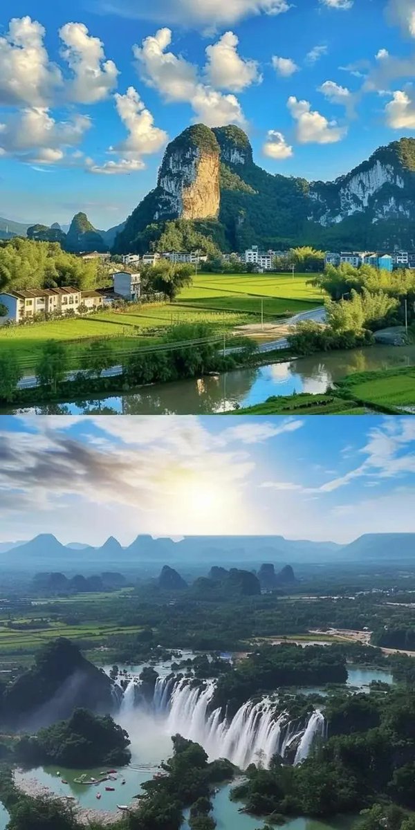 HYF98334204's tweet photo. Want to experience what it's like to be "traveling within a painting"? Come to #DetianWaterfall, Asia's first transnational waterfall, where the sound of rushing water is like a poem come to life. ❤️🏞️
#Guangxi
#AmazingChina https://t.co/59KymgGcbc