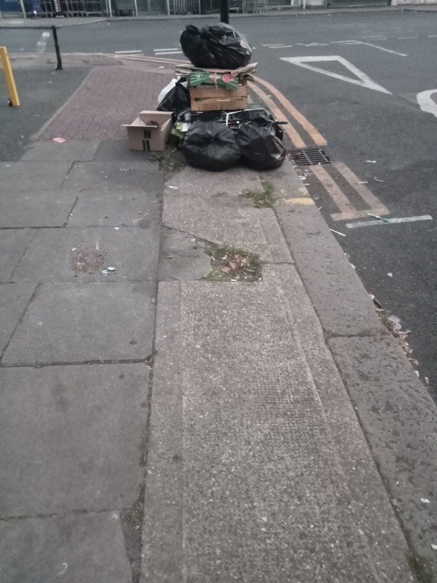 #newhamisashithole Top of FIfth Avenue Manor Park this morning, there's Not 1 static object in this fucking dump that hasn't got piles of Shit next to it.
