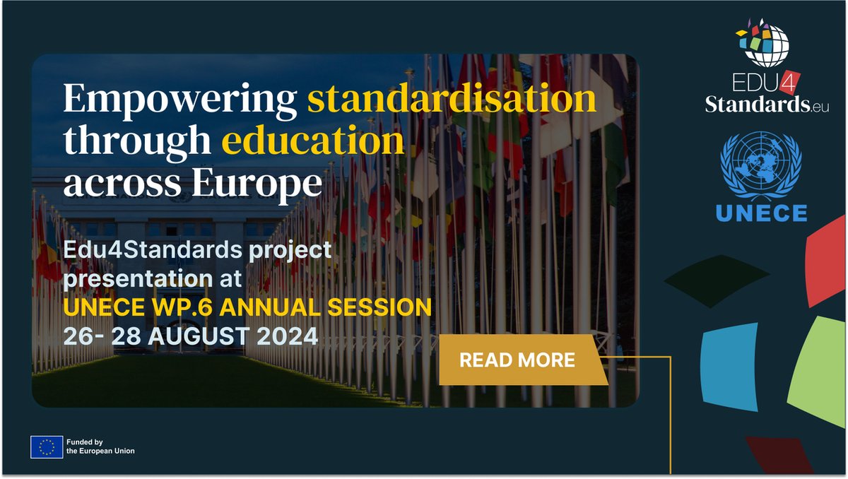 💡Exciting news from EDU4Standards.eu! 
We had the incredible opportunity to present our project at the UNECE WP.6 Annual Session on August 27! 
➡️Discover more at UNECE website: unece.org/sites/default/…
➡️and on ours: edu4standards.eu/news/edu4stand…