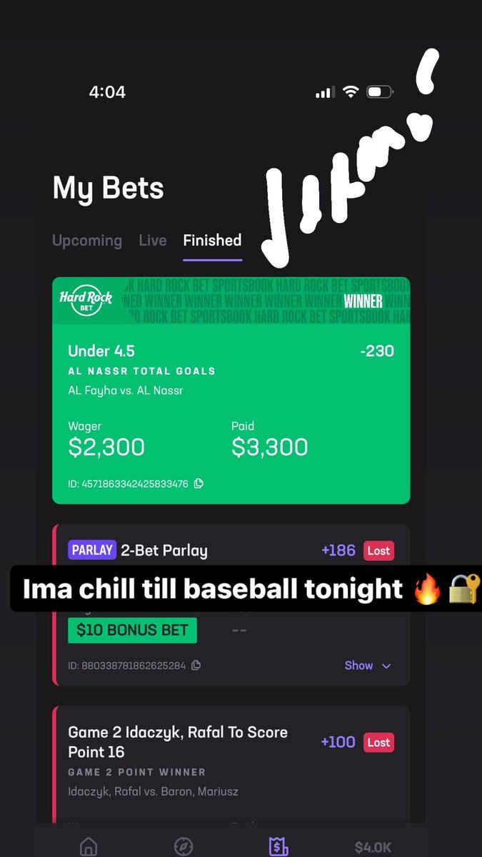 MusicJeronimo's tweet photo. #hardrock #parlay #betting #casinoto lock in hit my telegram 

https://t.co/59f8JaoQD7 https://t.co/AwgLaI0i7M