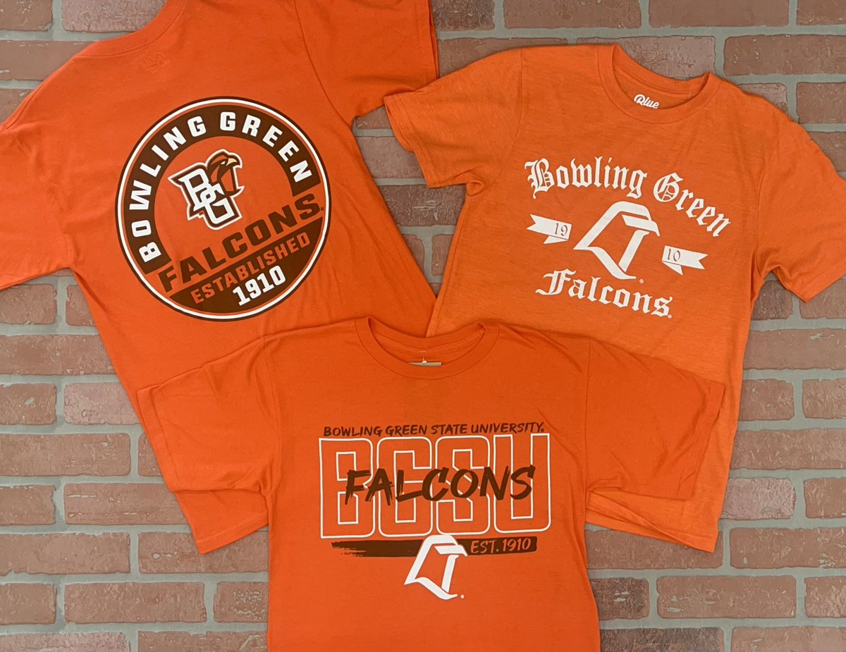 EliteCA_BG's tweet photo. Weβve got orange! Shop the best selection of licensed BGSU gear at the best Bowling Green prices! Visit daily 9AM-7PM or visit https://t.co/KlJjrrdhve Go Falcons! #bgsu #BEATFORDHAM #shoplocal https://t.co/h7xUnpy3YC