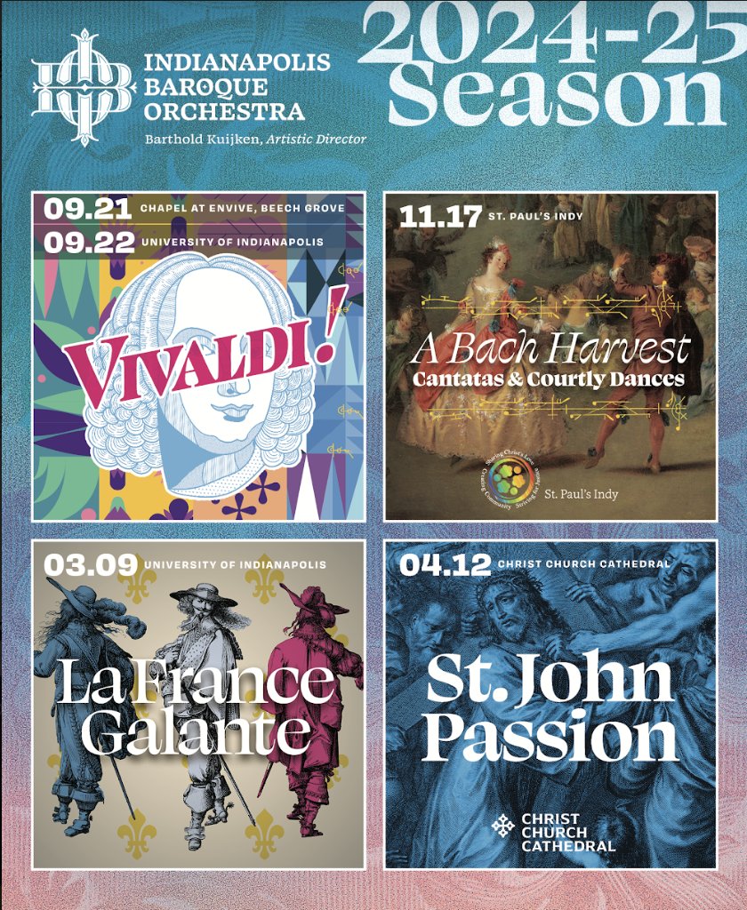 IndyBaroque's tweet photo. Season Subscriptions on sale 𝐍𝐎𝐖 for the 2024-2025 season!!!

New this season, we offer 3 price tiers of subscriptions: general admission, senior, and student. https://t.co/4orGSsBlKU
