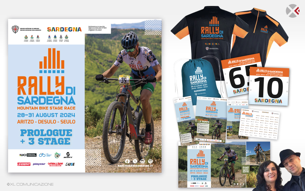 LucaCrippa1's tweet photo. ❌ Pronti per montare in sella?
🚴‍♂️ Inizia oggi il #RallydiSardegnaMTB, tre tappe tra gli splendidi panorami locali, fino al 31 agosto. Vinca il migliore!
Per noi tanta grafica da preparare, tra installazioni, abbigliamento, cartellonistica, manifesti, brochure e tanto altro. https://t.co/LIyzuVO2hT