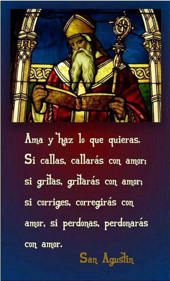 Celebramos hoy un día grande e importante para todos los que sentimos los colores de nuestro querido padre San Agustín. Que nuestros corazones sigan inquietos buscando siempre la Verdad. “No busques que dar, date a ti mismo” Ama y haz lo que quieras. Que sigamos haciendo familia.
