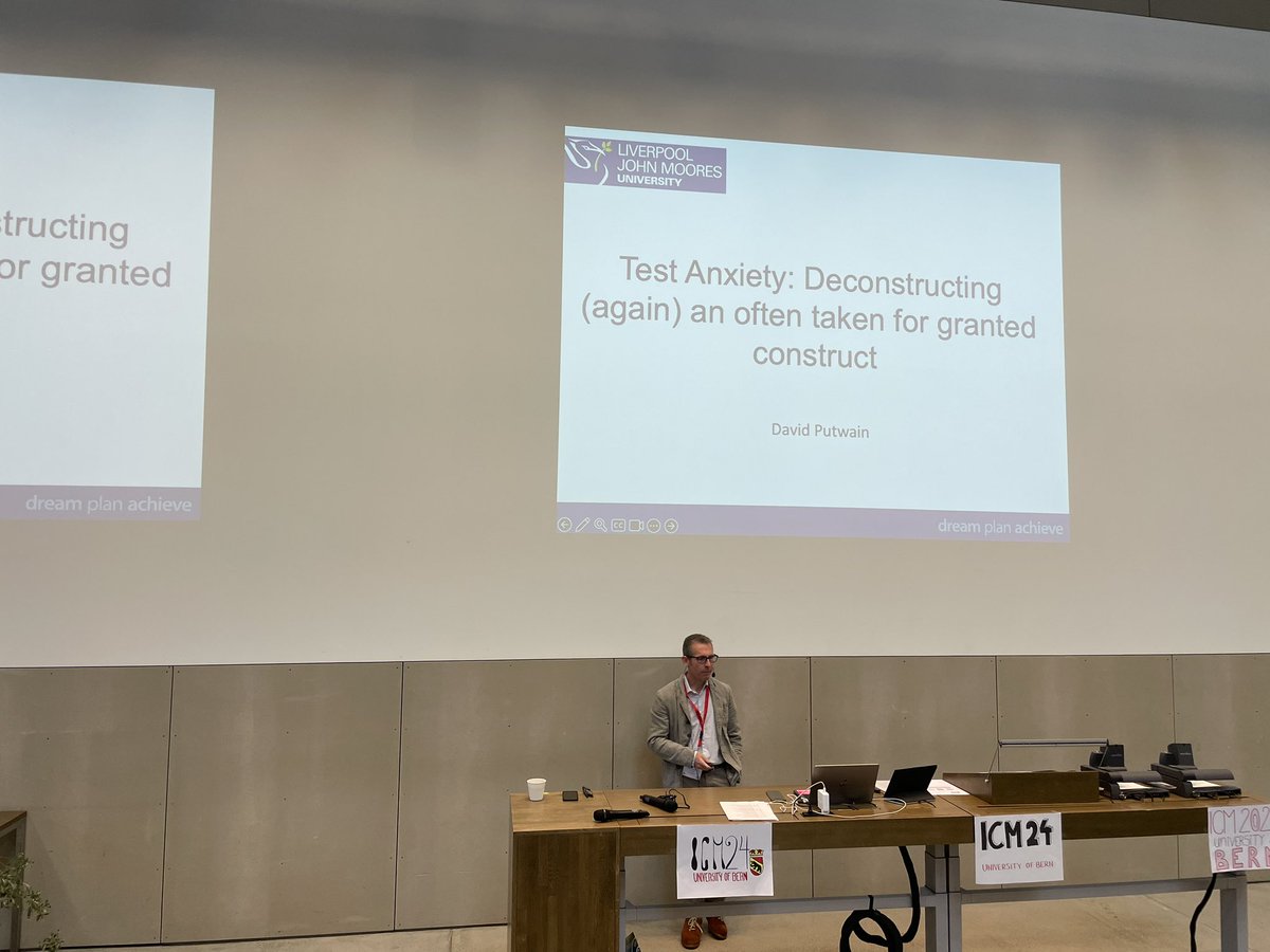 In the first keynote of the conference, David Putwain gives important insights into the field of test anxiety - thank you very much!